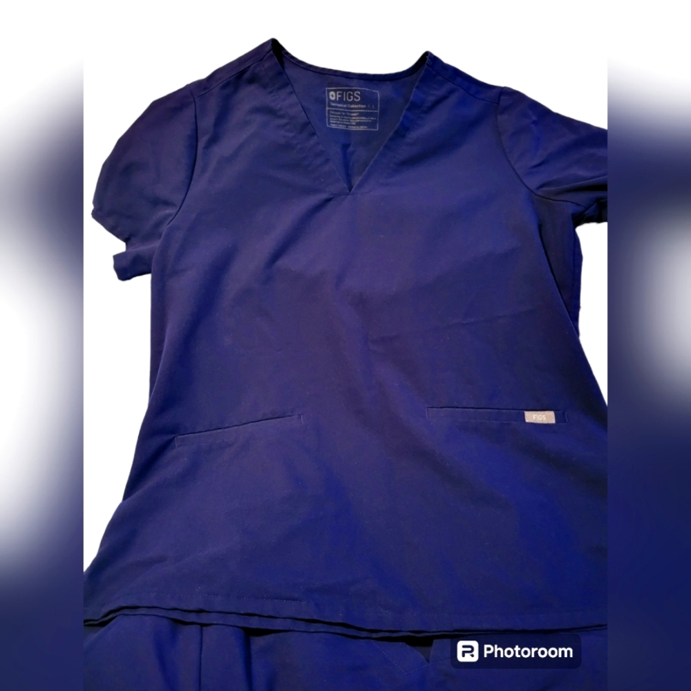 Womens Large Figs Scrub set , navy blue